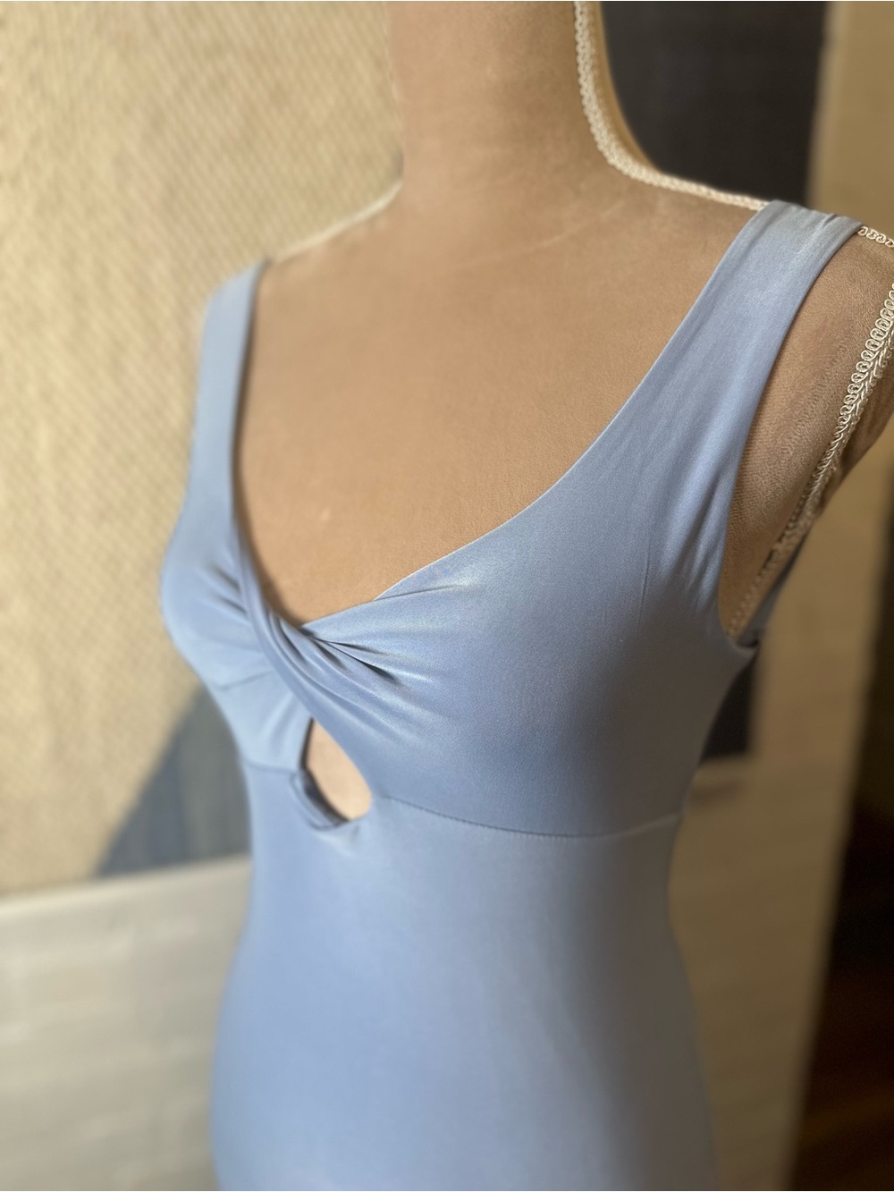 21 Saints Blue Criss Cross Bodycon Tank Dress - Picture 5 of 9